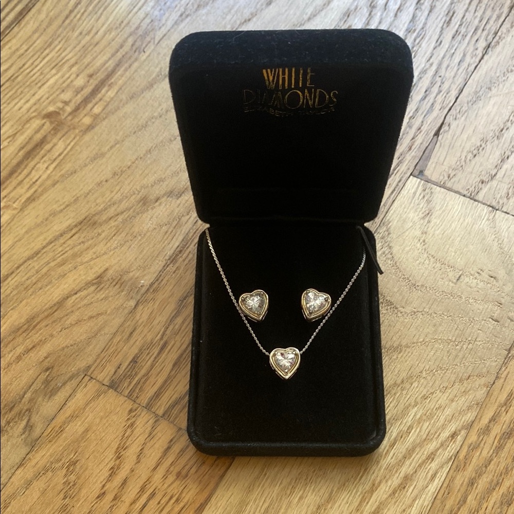 Silver Heart Jewelry Set NEW IN BOX!